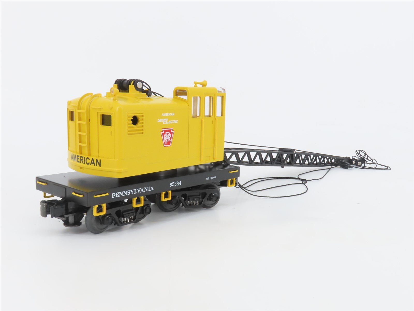 O Gauge 3-Rail MTH Rail King 30-7932 PRR Pennsylvania American Crane Car #85384