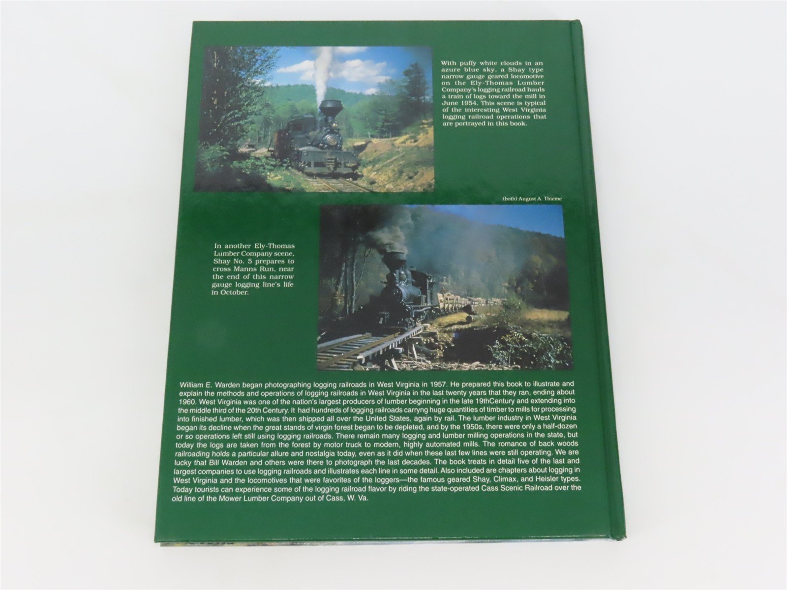 West Virginia Logging Railroads by William E. Warden ©2000 HC Book