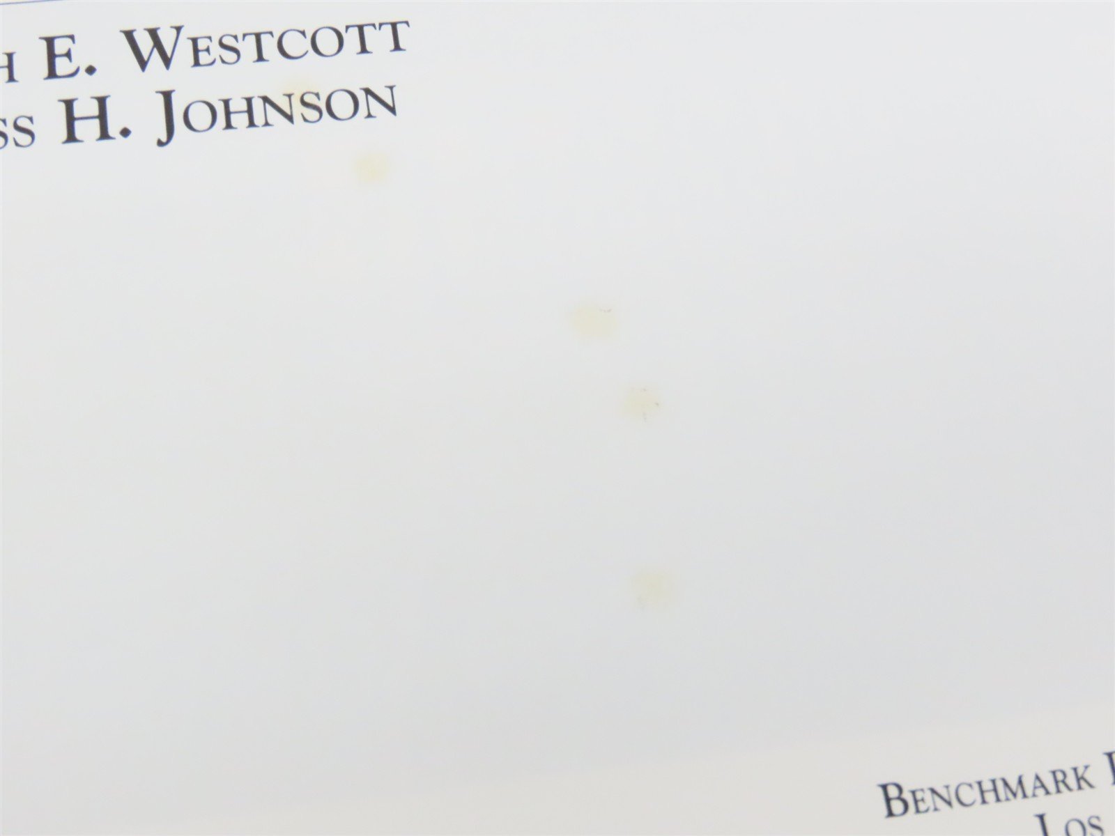 The Pacific Coast Railway by Kenneth E. Westcott & Curtiss H. Johnson ©1998 Book