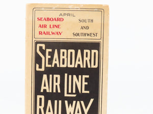 Antique SAL Seaboard Air Line Railway Public Timetable 1901