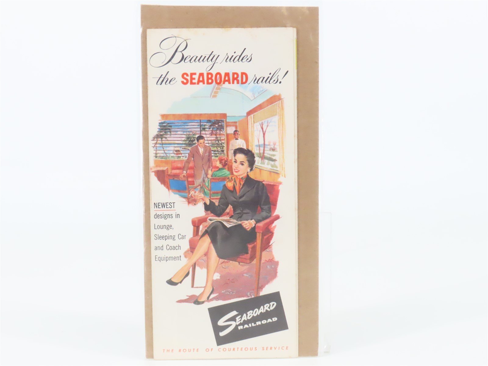 Vintage SAL Seaboard Air Line Railroad Passenger Brochure Winter Season 1956-57