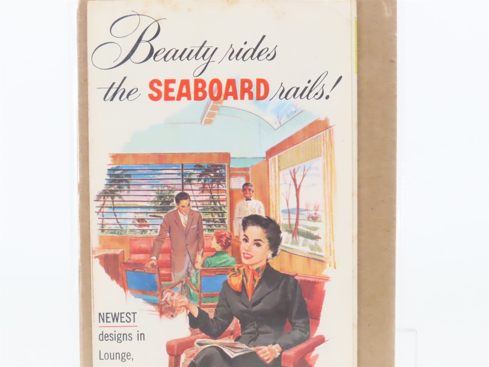Vintage SAL Seaboard Air Line Railroad Passenger Brochure Winter Season 1956-57