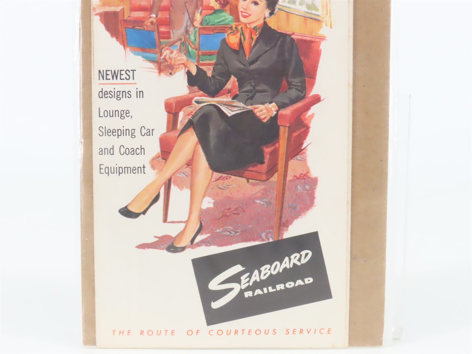 Vintage SAL Seaboard Air Line Railroad Passenger Brochure Winter Season 1956-57