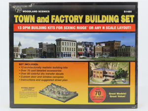 N Scale Woodland Scenics Kit S1485 Town And Factory Building Set - SEALED