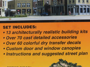 N Scale Woodland Scenics Kit S1485 Town And Factory Building Set - SEALED