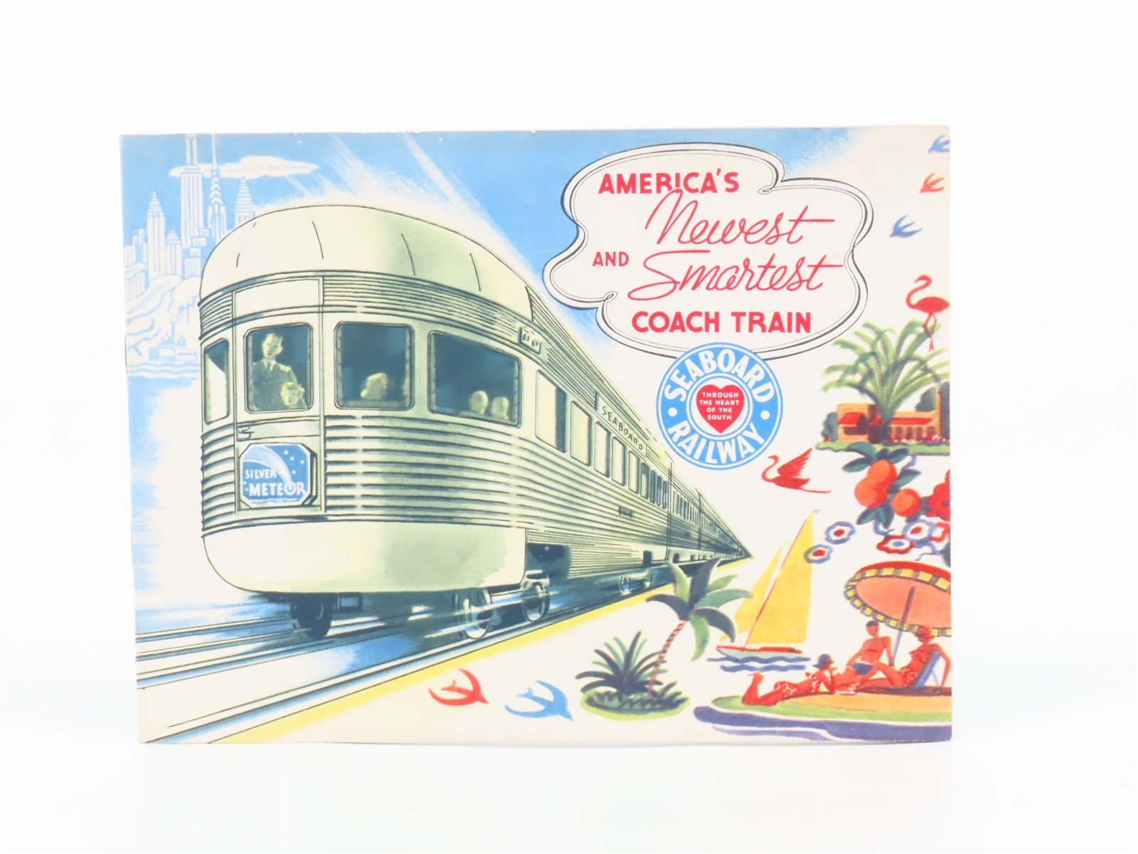 Vintage SAL Seaboard Air Line Railway "Silver Meteor" Passenger Train Brochure