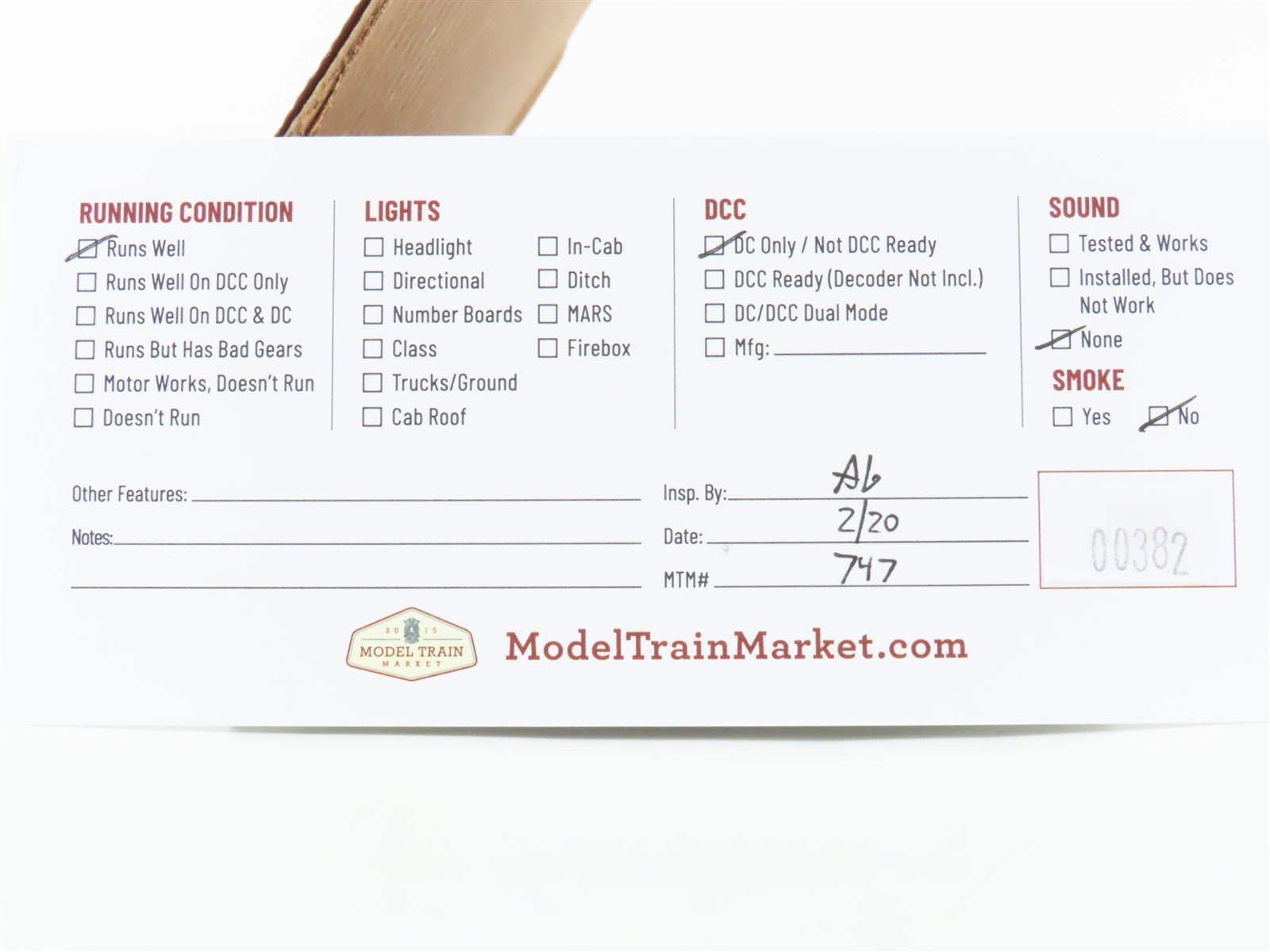 HO Scale Rivarossi V&T Virginia & Truckee 4-4-0 Steam Locomotive 