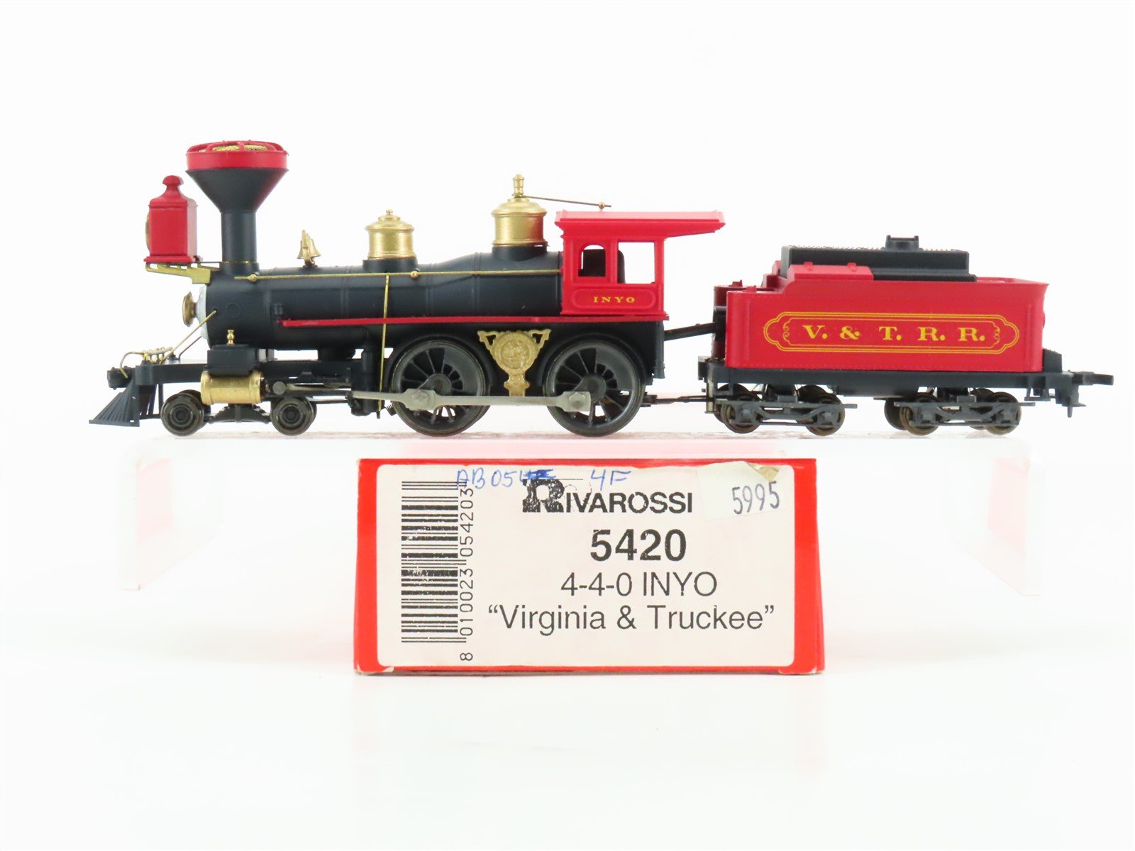 HO Scale Rivarossi 5420 V&T Virginia & Truckee 4-4-0 Steam Locomotive #22