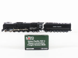 N Scale Kato 126-0402 UP Union Pacific FEF-3 4-8-4 Steam Locomotive #838