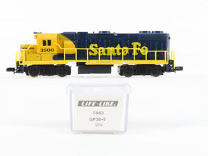 N Scale Life-Like 7843 ATSF Santa Fe GP38-2 Diesel Locomotive #3500