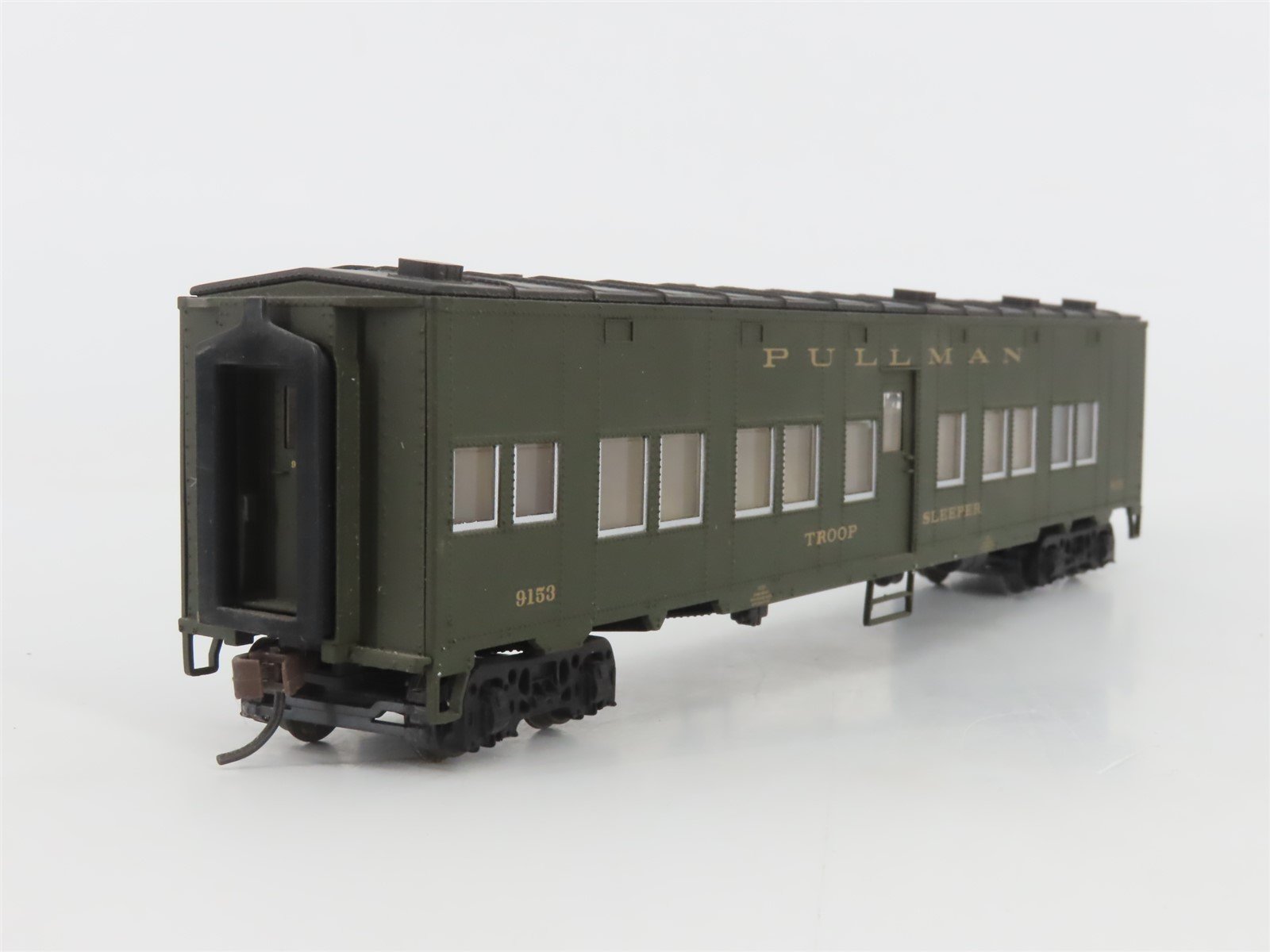 HO Scale Walthers Pullman Troop Sleeper Passenger Car #9153