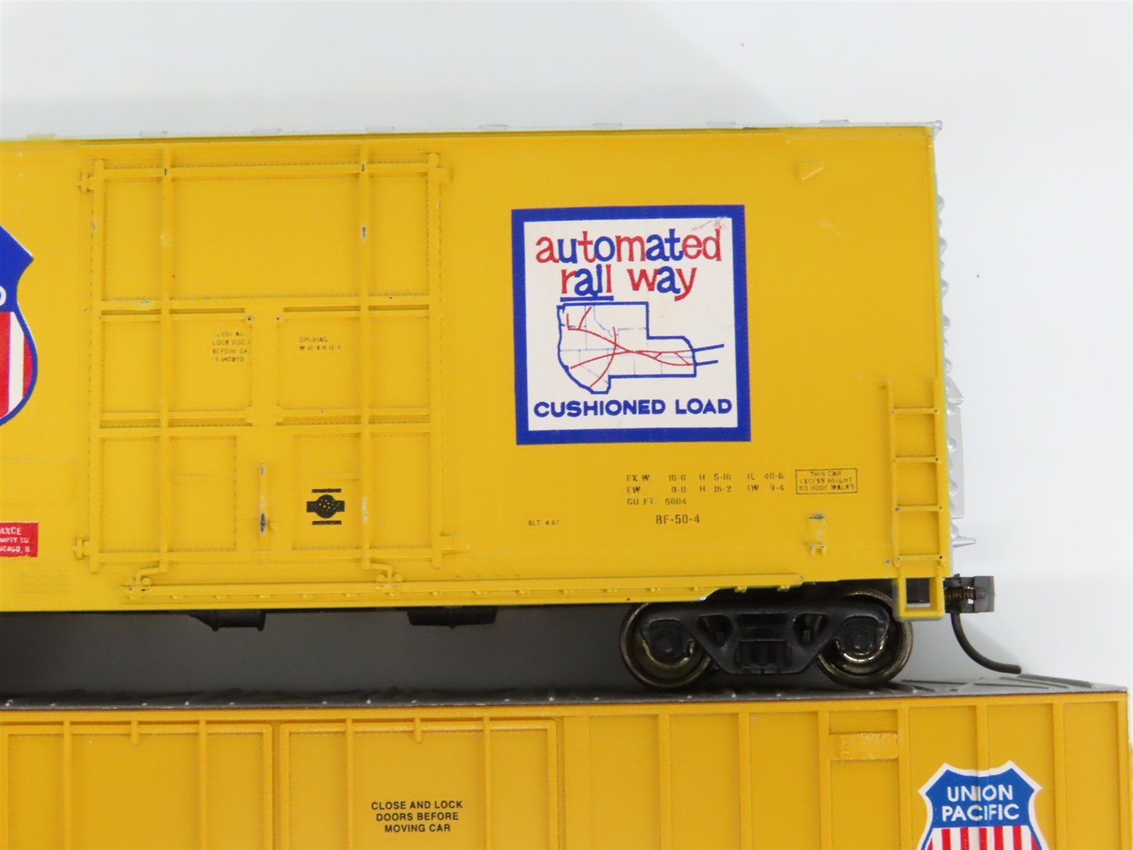 LOT of 3 HO Scale E&C Shops & Athearn UP Union Pacific Railroad Box Cars