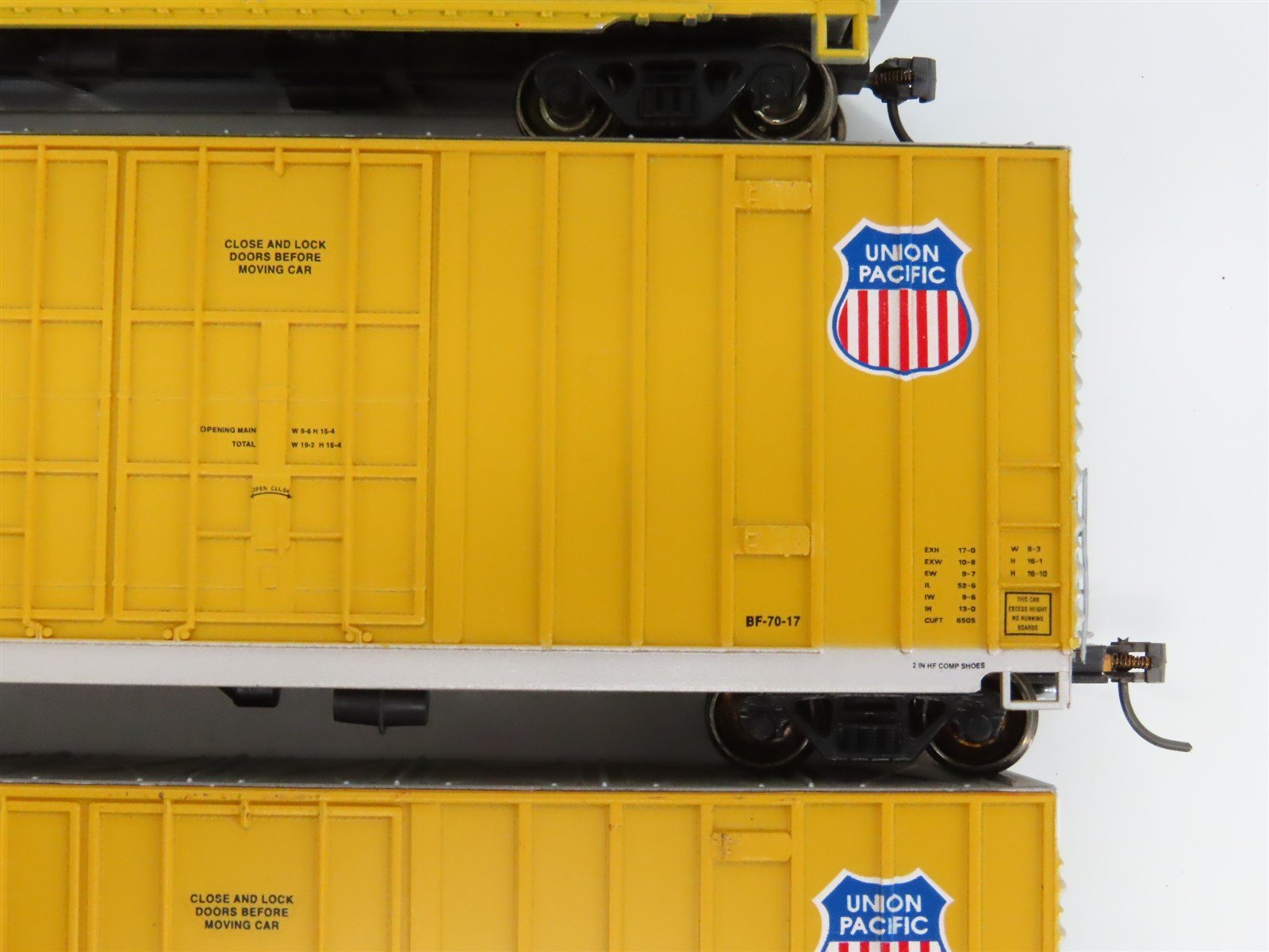 LOT of 3 HO Scale E&C Shops & Athearn UP Union Pacific Railroad Box Cars