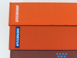 LOT of 11 HO Walthers Genstar/Con-Quest/Evergreen/& More Trailer & Containers