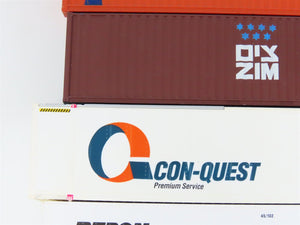 LOT of 11 HO Walthers Genstar/Con-Quest/Evergreen/& More Trailer & Containers