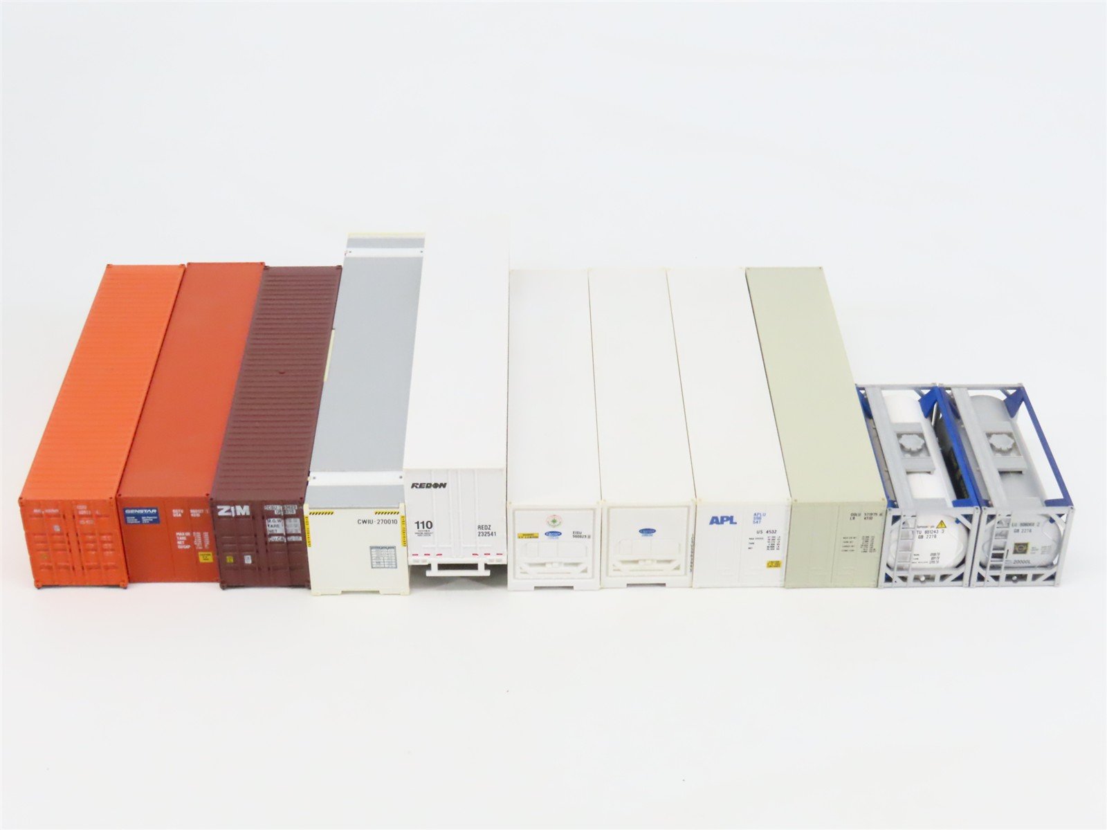 LOT of 11 HO Walthers Genstar/Con-Quest/Evergreen/& More Trailer & Containers