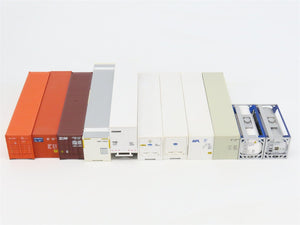 LOT of 11 HO Walthers Genstar/Con-Quest/Evergreen/& More Trailer & Containers