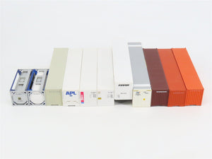 LOT of 11 HO Walthers Genstar/Con-Quest/Evergreen/& More Trailer & Containers