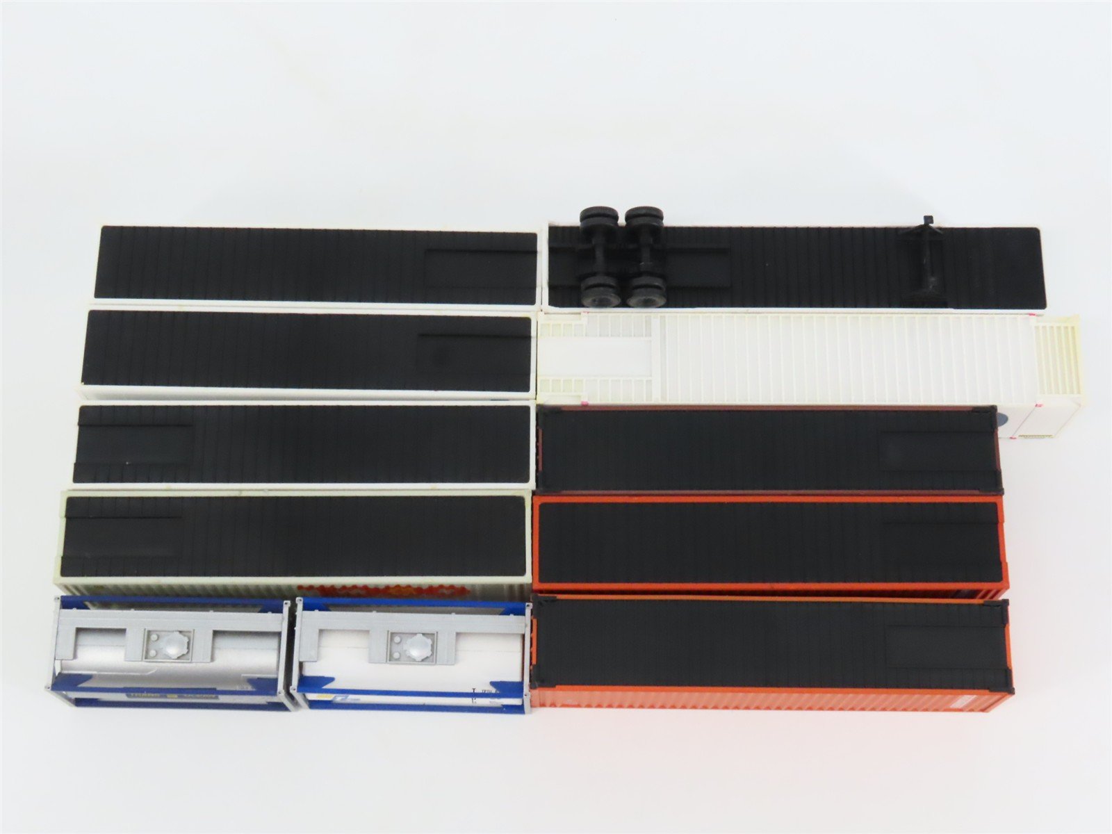 LOT of 11 HO Walthers Genstar/Con-Quest/Evergreen/& More Trailer & Containers