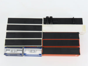 LOT of 11 HO Walthers Genstar/Con-Quest/Evergreen/& More Trailer & Containers