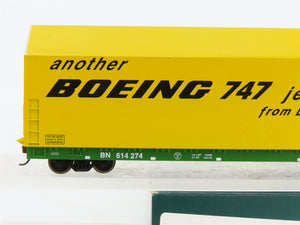 HO LBF Company 1803-2 BN Burlington Northern Boeing Skybox Flat Car #614274