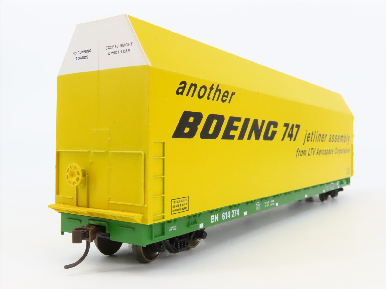 HO LBF Company 1803-2 BN Burlington Northern Boeing Skybox Flat Car #614274