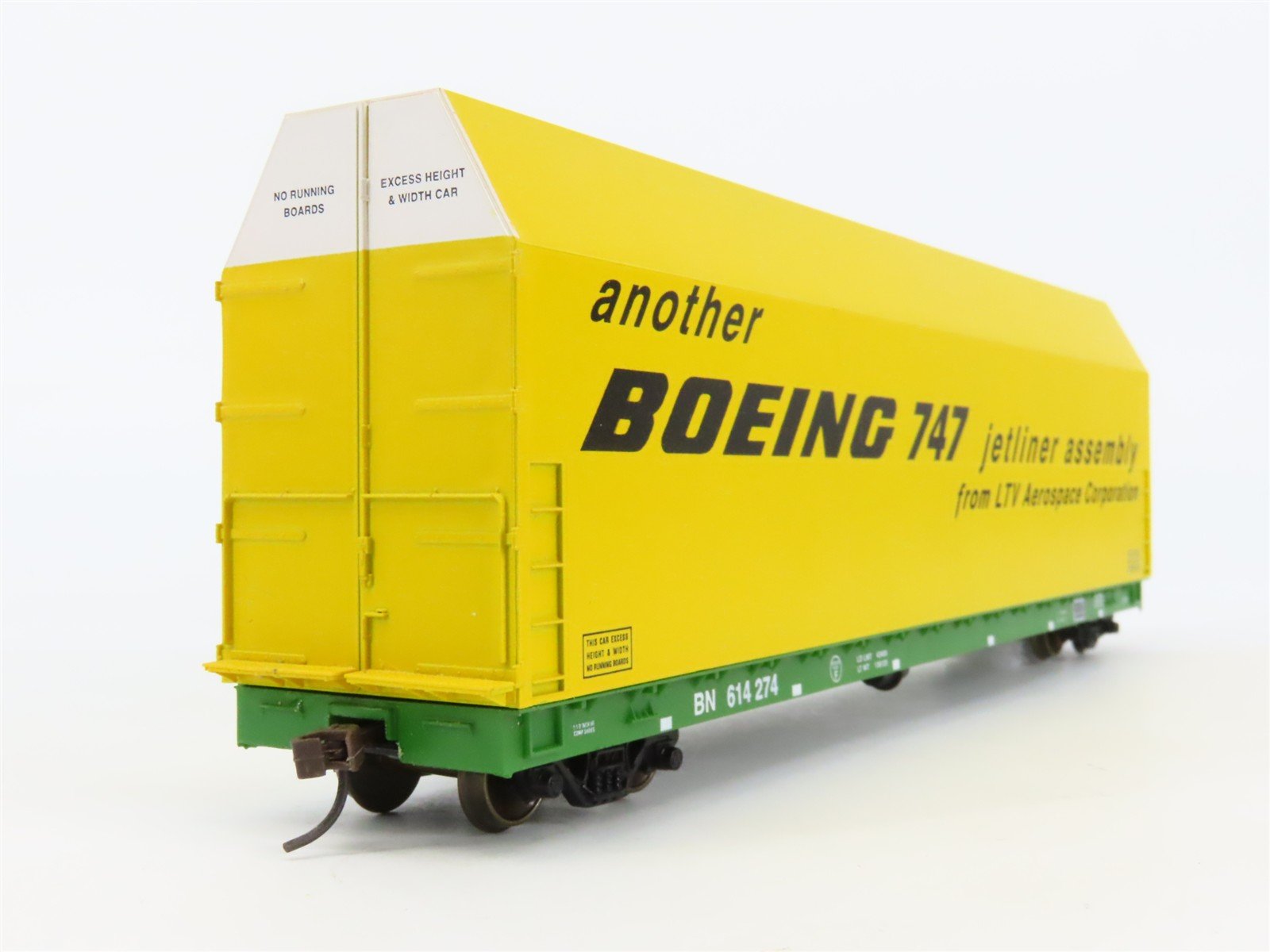 HO LBF Company 1803-2 BN Burlington Northern Boeing Skybox Flat Car #614274