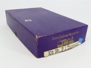 HO 1/87 Scale Sierra Railroad Miniatures Kit P1 Turntable