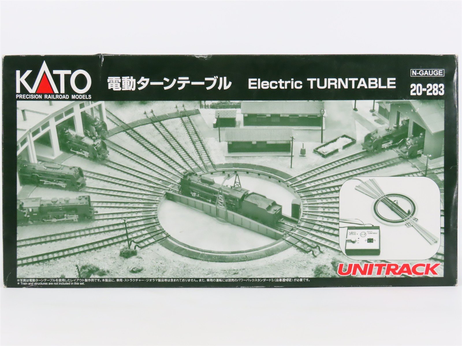 N Scale Kato Unitrack 20-283 Electric Turntable w/ Controller