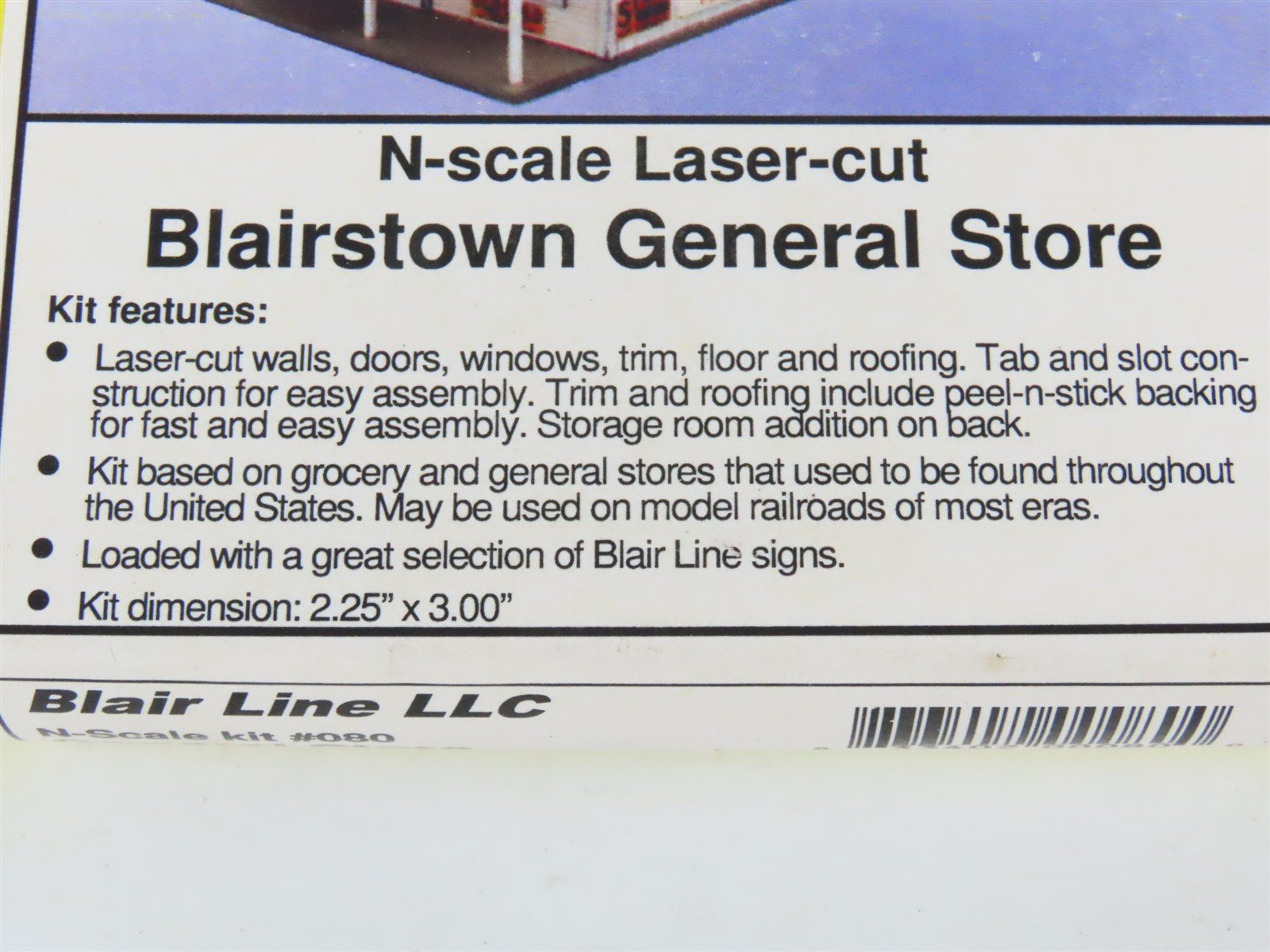 N 1/160 Scale Blair Line LLC Laser-Cut Kit 080 Blairstown General Store