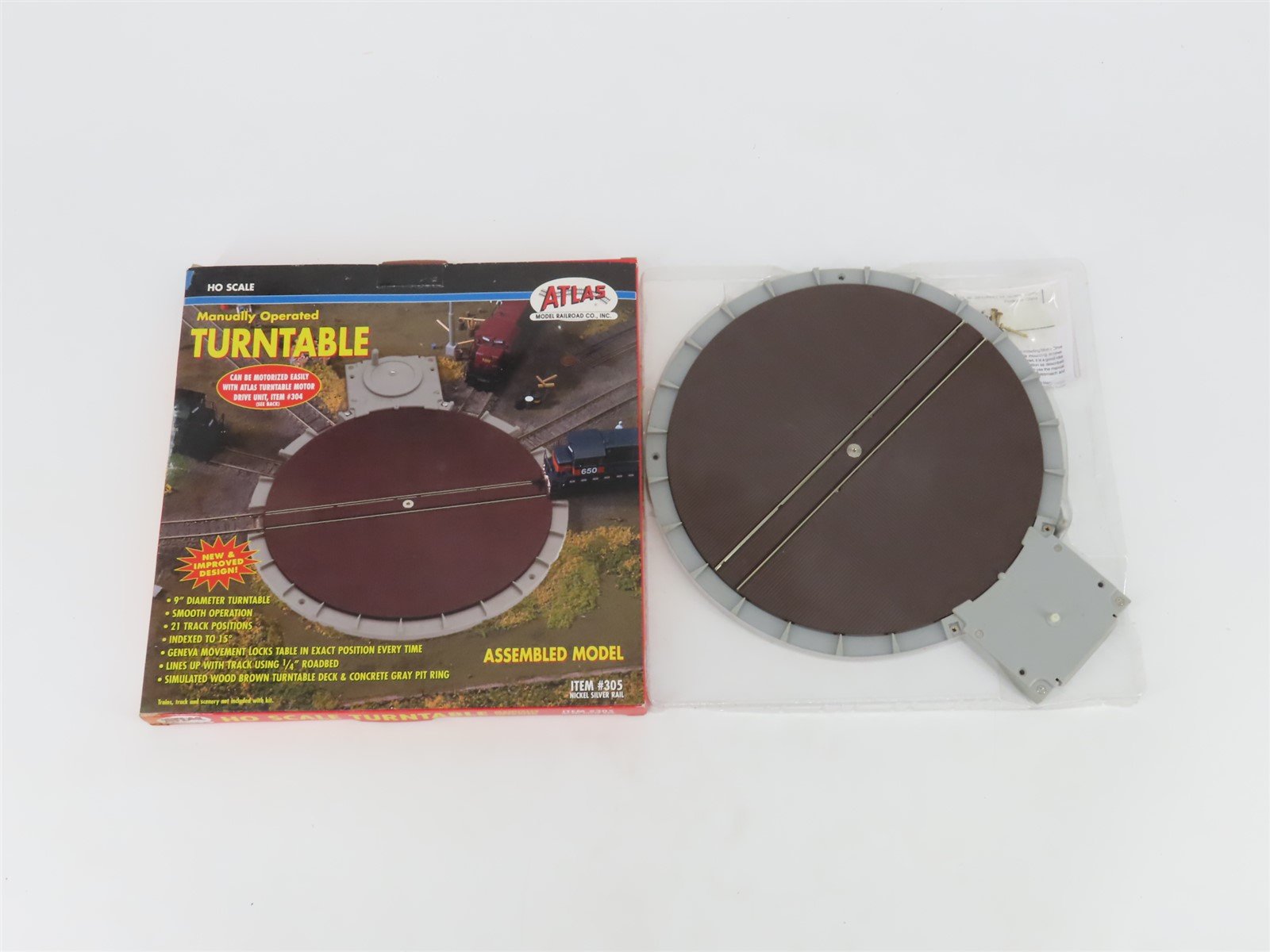 HO Scale Atlas 305 Manually Operated Turntable