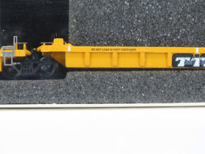 N Scale Deluxe 110111 DTTX / TTX Thrall Lo-Pac 2000 Articulated Well Car Set #2