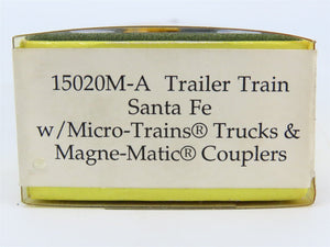 N Scale Deluxe 15020M-A DTTX / ATSF Articulated Gunderson Twinstack 5-Unit Set