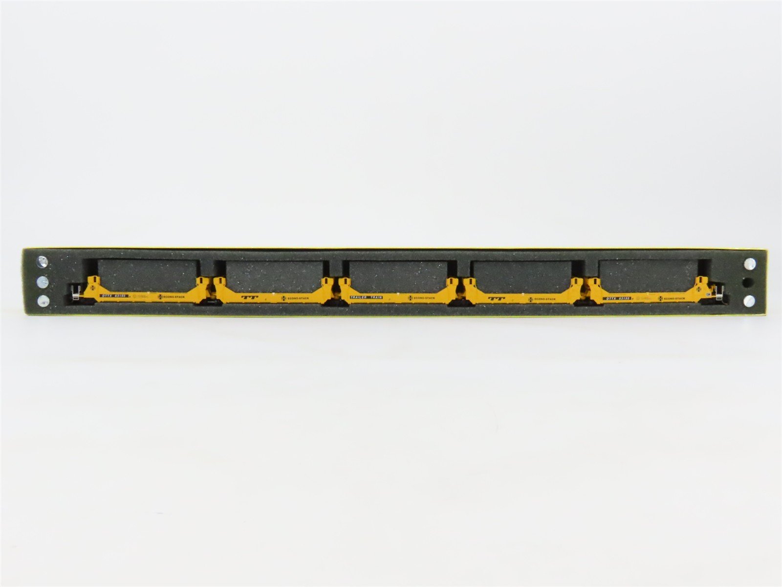 N Scale Deluxe 15020M-B DTTX / ATSF Articulated Gunderson Twinstack 5-Unit Set