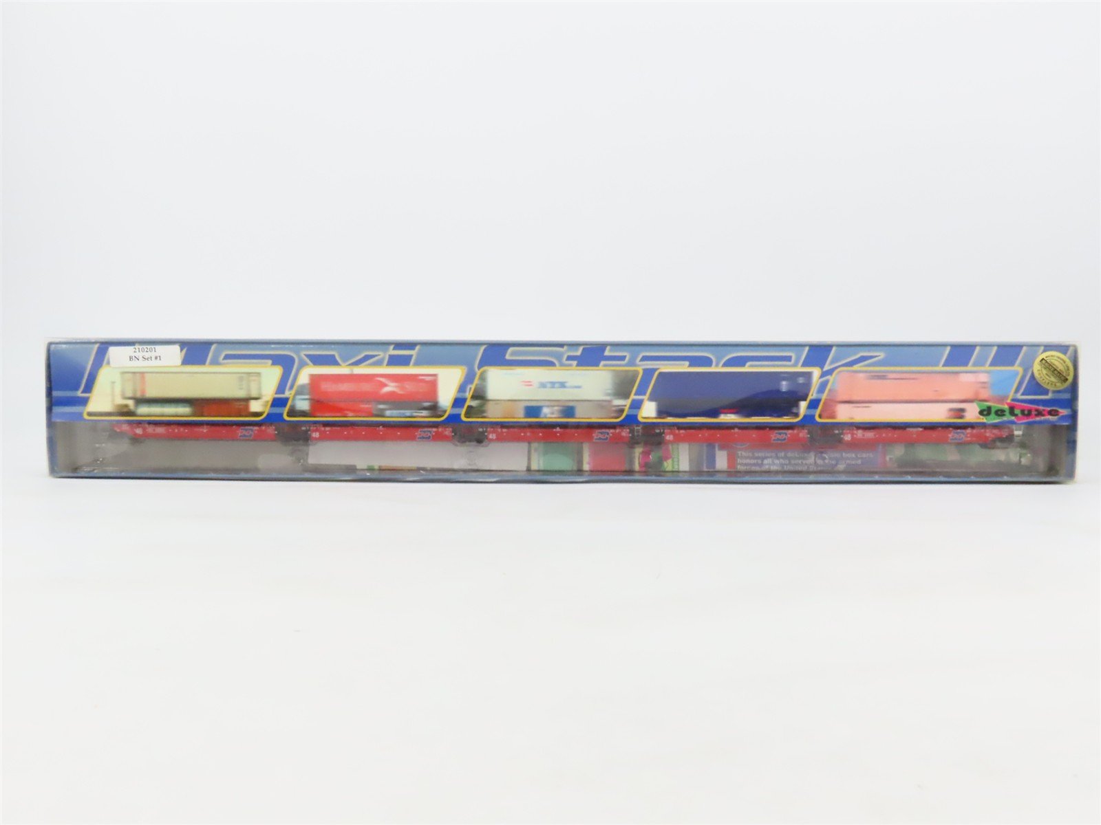 N Scale Deluxe 210201 BN Articulated Gunderson Maxi-Stack III 5-Unit Set #1