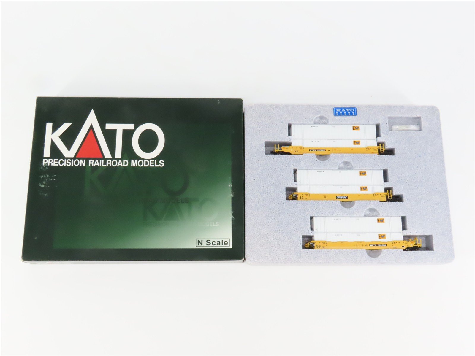 N Scale KATO #106-6116 DTTX Gunderson MAXI-IV Double Stack Car 3-Unit Set