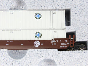 N KATO #106-6111 BNSF Railway Gunderson MAXI-IV Double Stack Car 3-Unit Set