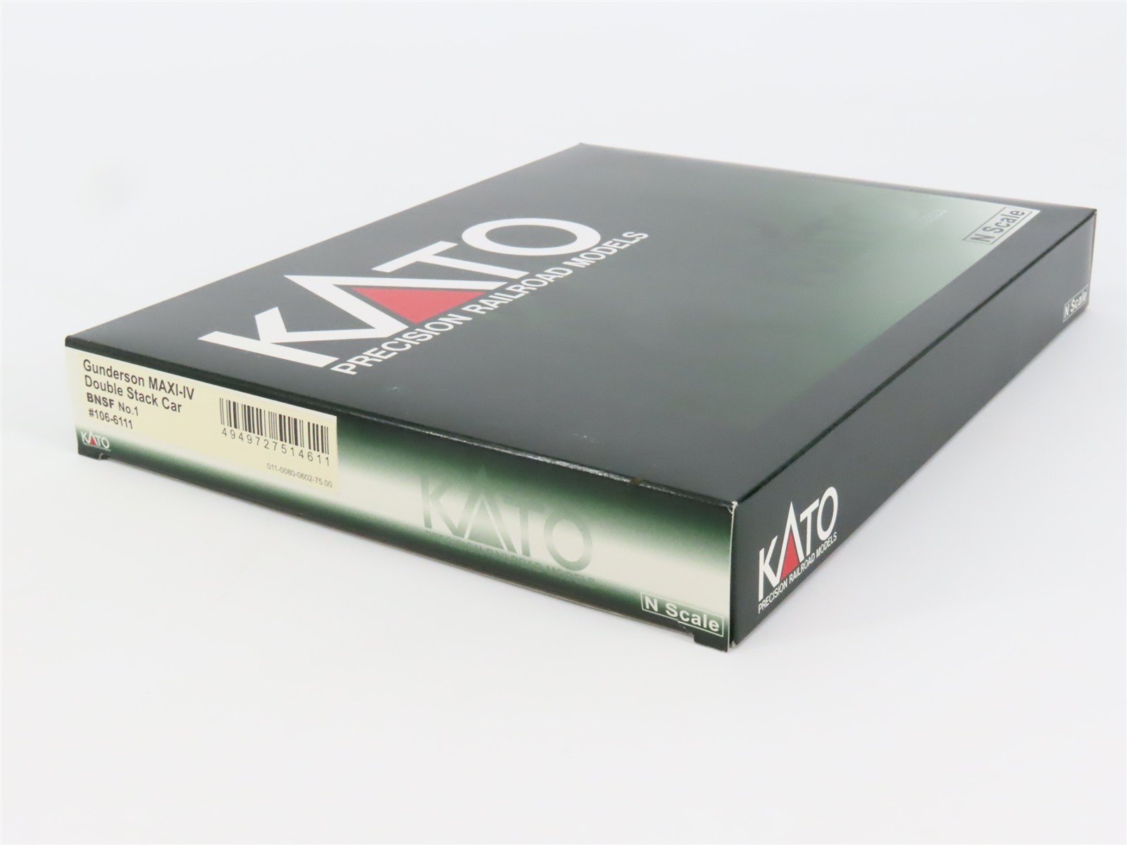 N KATO #106-6111 BNSF Railway Gunderson MAXI-IV Double Stack Car 3-Unit Set