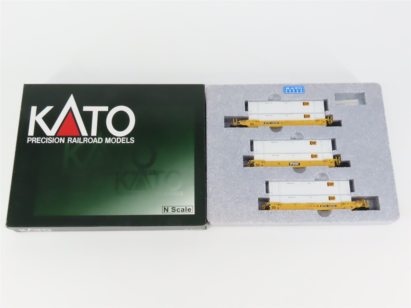 N Scale KATO #106-6115 DTTX Gunderson MAXI-IV Double Stack Car 3-Unit Set