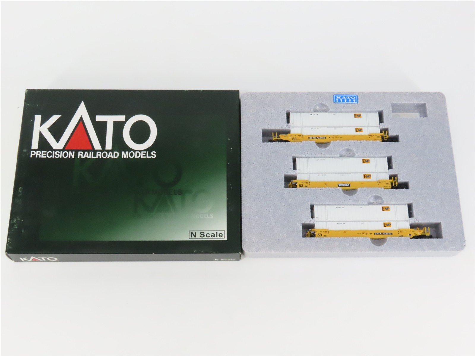 N Scale KATO #106-6114 DTTX Gunderson MAXI-IV Double Stack Car 3-Unit Set