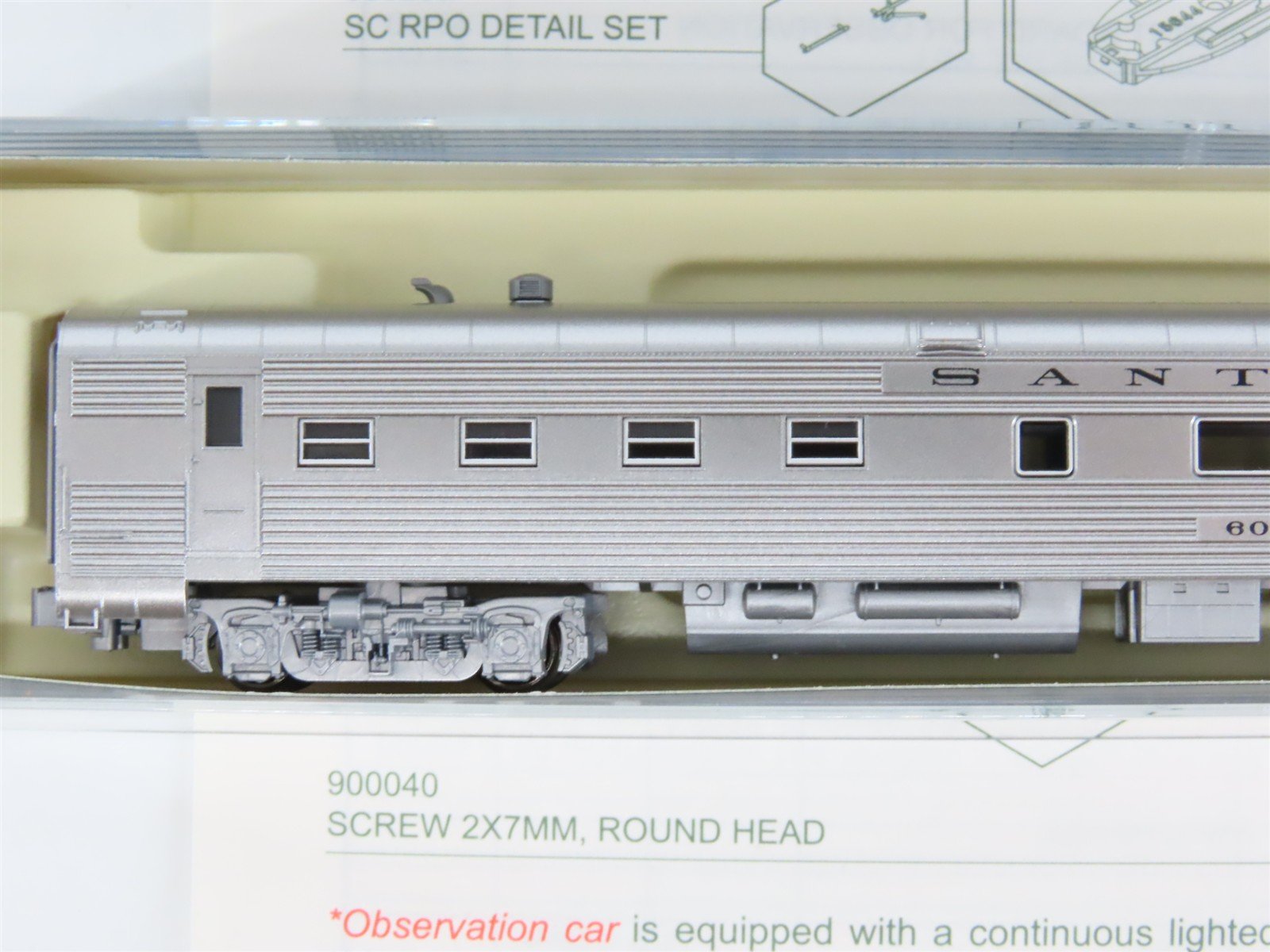 N Scale KATO 106-6001 ATSF Santa Fe Railroad Super Chief Passenger 4-Car Set A