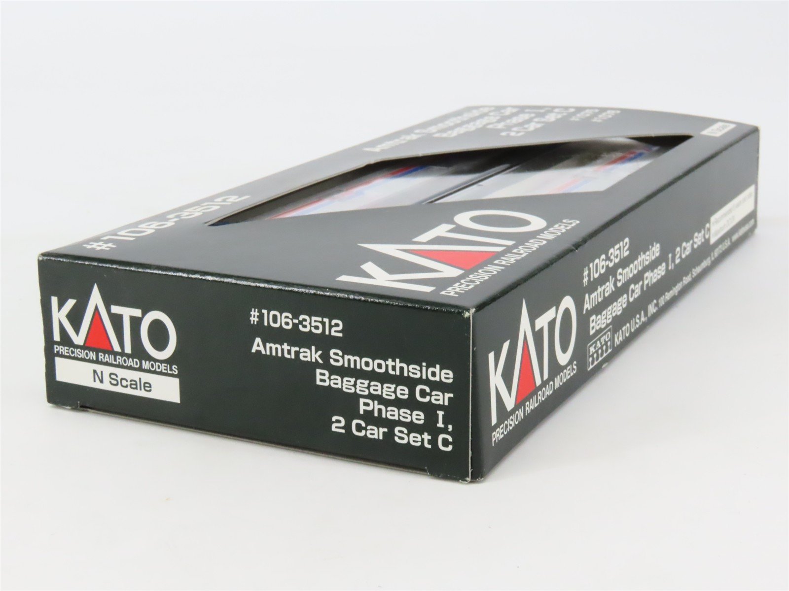 N Scale KATO #106-3512 Amtrak Smoothside Baggage Phase I Passenger 2-Car Set C