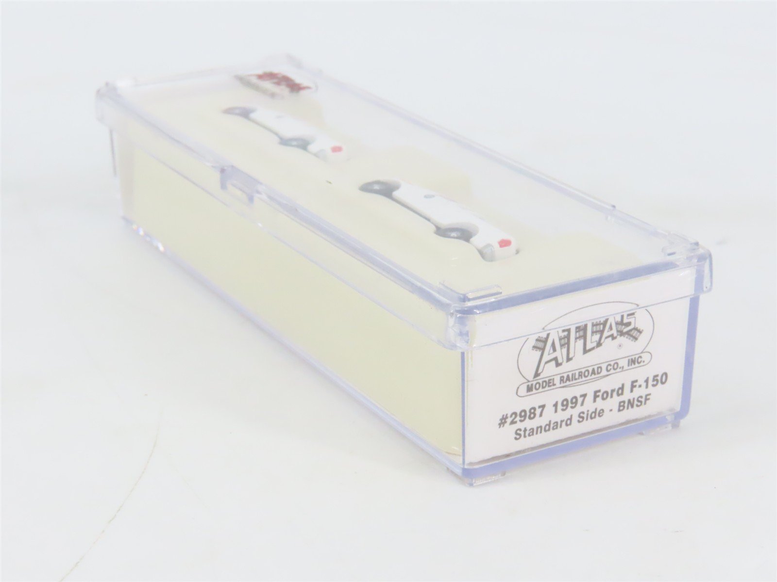 N 1/160 Atlas 2987 BNSF Burlington Northern Santa Fe Ford F-150 Trucks 2-Pack