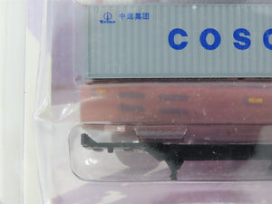 N 1/160 Scale KATO 31-621 Yellow Yard Tractor w/ 40' Cosco Container & Chassis