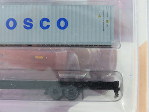 N 1/160 Scale KATO 31-621 Yellow Yard Tractor w/ 40' Cosco Container & Chassis