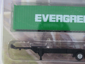 N 1/160 Scale KATO 31-616 Red Volvo Tractor w/ 40' Evergreen Container & Chassis