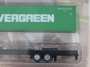 N 1/160 Scale KATO 31-616 Red Volvo Tractor w/ 40' Evergreen Container & Chassis