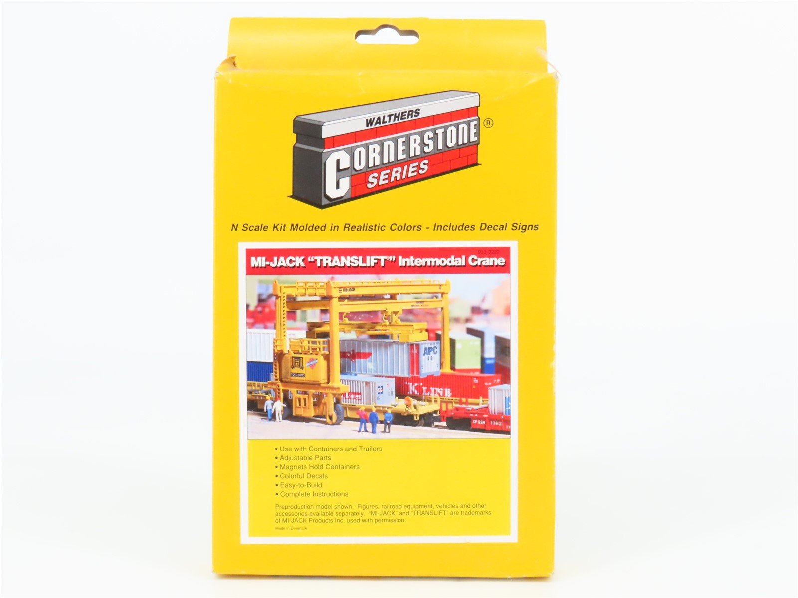 N Scale Walthers Cornerstone Kit 933-3222 Mi-Jack "Translift" Intermodal Crane
