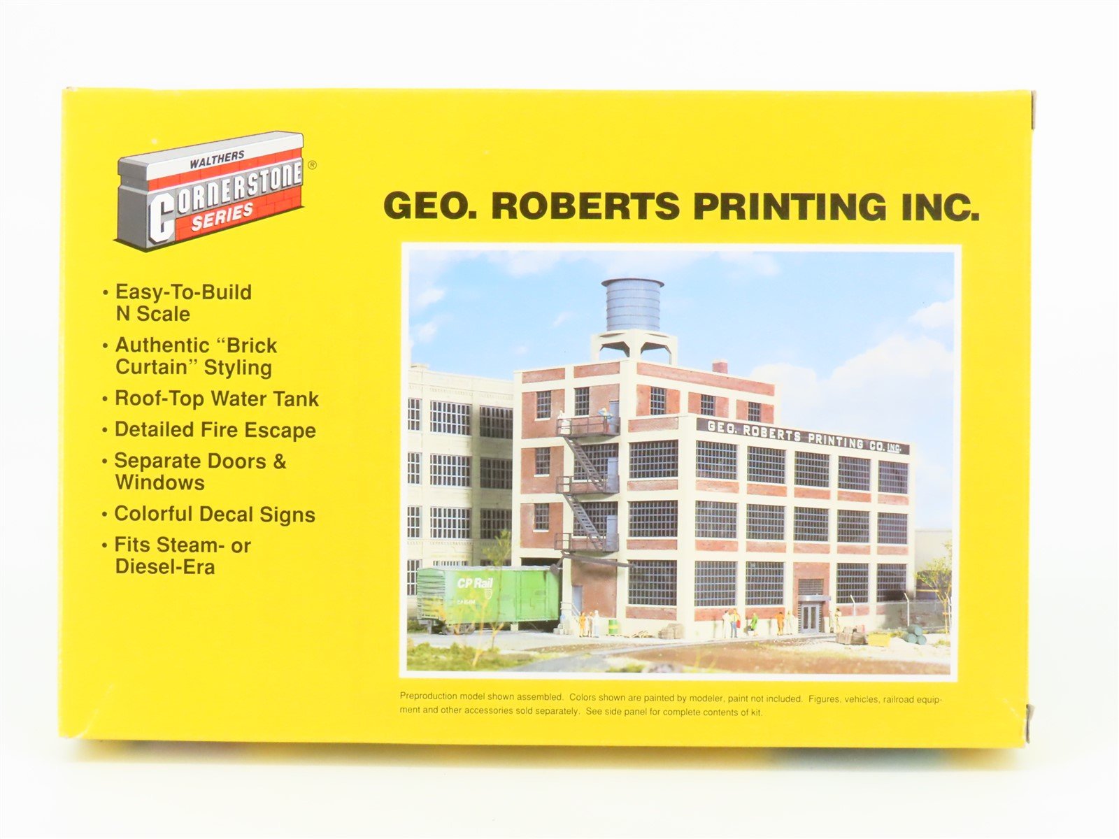 N 1/160 Scale Walthers Cornerstone Kit 933-3231 Geo. Roberts Printing Co.