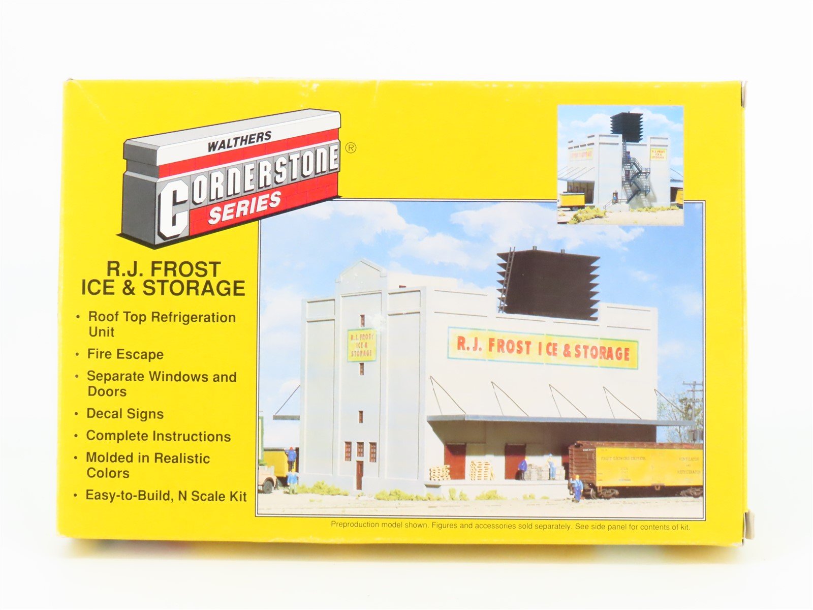 N 1/160 Scale Walthers Cornerstone Kit 933-3220 R.J. Frost Ice & Storage